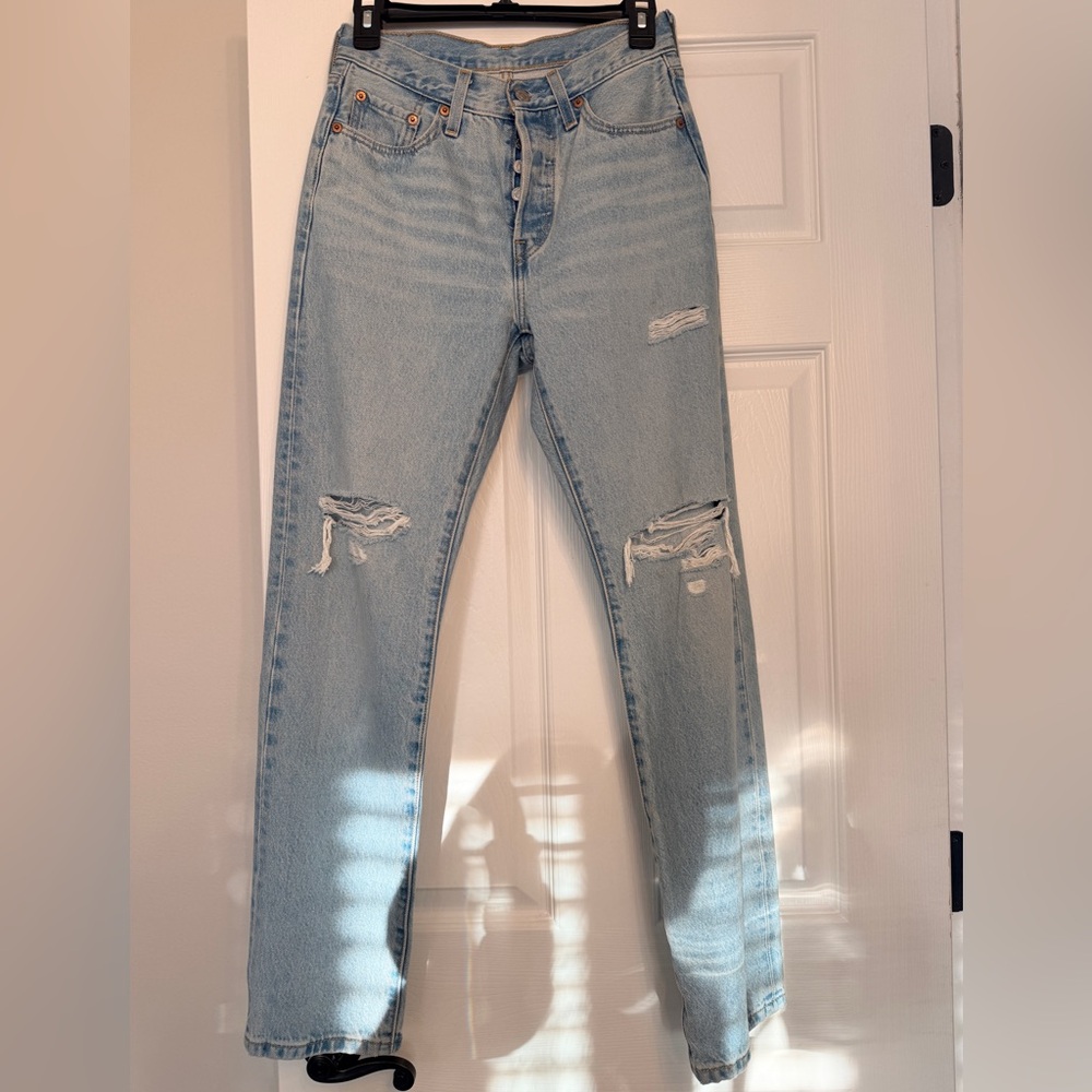 Levi's Light Blue Straight Leg Jeans